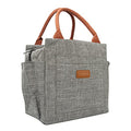 Joymee Lunch Bag Women Insulated Lunch Box Reusable Leakproof Large Spacious Tote for Women Men Adult with Bottle Holder and Side Pockets for Work Picnic Travel - Grey - color: 04 Gray