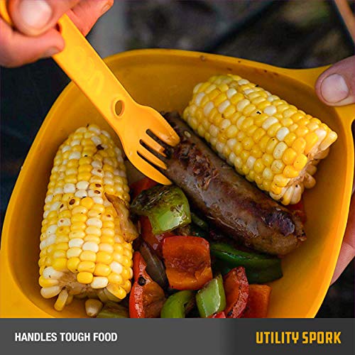 UCO Utility Spork 3-in-1 Combo Spoon-Fork-Knife Utensil - color: Teal/Ember