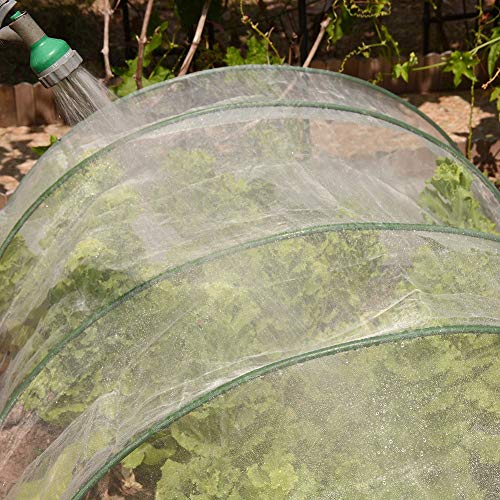 5Ft x 10Ft Garden Netting, Fine Mesh Insect Netting for Plant Protection, Mosquito Bug Bird Barrier Mesh Cover for Vegetables Fruits Flowers Raised Beds - size: 5Ft x 10Ft