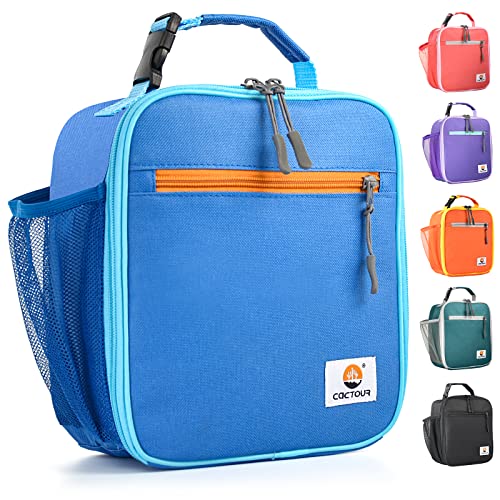 CaCTOUR Lunch Box Kids,Premium Insulated Lunchbox for Girls Boys,Soft Mini Cooler Bag Back to School Thermal Reusable Lunch Bag for Work School Picnic (Blue) - color: A-Blue