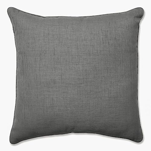 Pillow Perfect Rave Solid Indoor/Outdoor Floor Pillow Plush Fill, Weather and Fade Resistant, Floor - 25" x 25", Grey, - color: Grey Rave Graphite, size: Floor - 25" x 25"