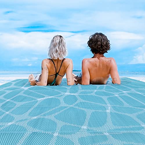 Boulder Bee Outdoor Rugs | Plastic Straw Rug | Waterproof Outdoor Camping Rugs | Quick Drying Picnic Rug | Sand Free Reversible Beach Mats | 5 x 8 Feet | 2.7 lb - color: Blue, size: 5*8 Feet