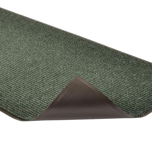 Notrax Heritage Rib™ Commercial Indoor Door Mat Office Rugs – 3' x 5' Huntergreen Front Door Mat with Double Rib 22oz Yarn, Non-Slip Vinyl Backing – Durable Entryway Rug Made in The USA – 117S0035GN - color: Hunter Green, size: 60"L x 36"W x 0.4"Th
