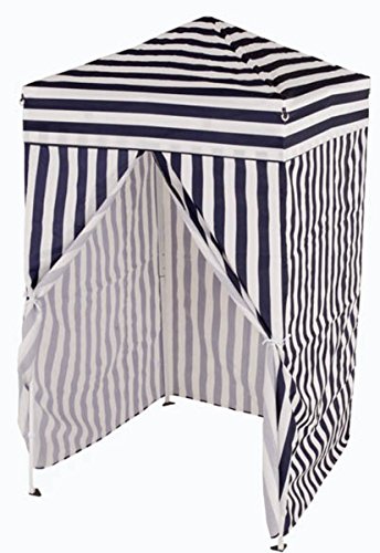 Impact Canopy 4' x 4' Portable Dressing Room, Pop Up Portable Changing Room, Navy Blue / White - color: Navy Blue / White