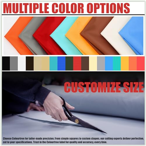 ColourTree 5' x 5' Custom Size Beige TADS9.5 Square Waterproof Sun Shade Sail UPF50 Canopy Awning Shelter, 95% UV Blockage & Water Resistant, Outdoor Patio Garden Carport (We Make Custom Size) - color: Beige, size: 5' x 5' Custom Size
