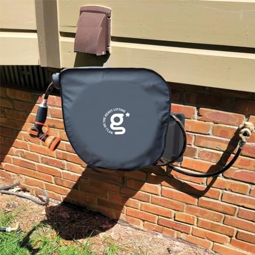 Giraffe Tools AW50 Retractable Garden Hose Reel Cover UV Resistant, Anti-Fading and Waterproof Cover for Water Hose Reel