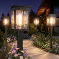 XMCOSY+ Solar Pathway Lights, 50 LM Bright Solar Lights, Garden Outdoor Waterproof Light IP65, 2-in-1 Landscape Lighting, Outdoor Light for Yard, Path, Walkway, Driveway (Warm & Cool) - size: 4 Pack