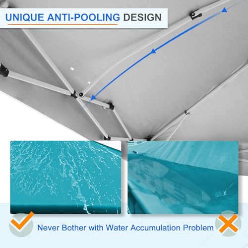 EAGLE PEAK Commercial Canopy 12x12 Pop Up Canopy Tent with 1 Sidewall, Easy Setup Heavy Duty Instant Event Shelter for Vendors & Markets, Outdoor Sun Shade, Turquoise - color: Turquoise, size: 12x12