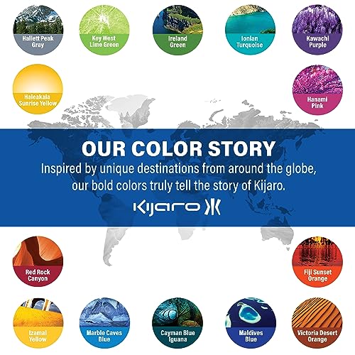 Kijaro Dual Lock Folding Camp Chairs - Versatile for Sports, Outdoors & Lawns - Locks Positions - Maldives Blue - color: Maldives Blue