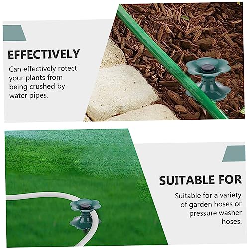 Garden Hose Guide Spike,Hose Guards for Flower Beds,Garden Reel Guide Wheel 4 Pack Spikes for Plant Protection Organizer Gardening Supplies Holder