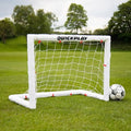 QUICKPLAY Q-Fold Soccer Goal | 30-Second Folding Design for Easy Setup | Portable & Weatherproof uPVC Soccer Goal for Backyard | Durable Post for Adults & Kids - style: 3 x 2'