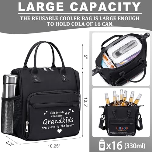 Lunch Box for Grandma Great Grandma Gifts Women Lunch Bag for Grandmother from Granddaughter, Grandson, Grandkids Christmas gifts for Nana GiGi New Grandmas Grandparents, Best Birthday Presents - color: A20: Grandma, size: Large