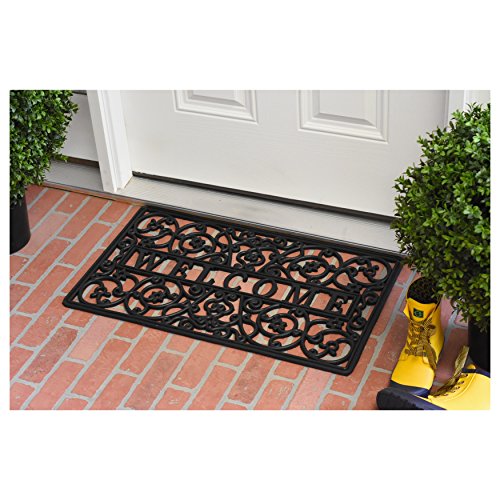 Calloway Mills 103661830 Caprix Rubber Doormat 18" x 30" - color: Caprix, size: 1'6" x 2'6" (Rectangular)