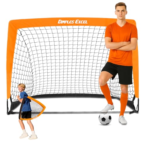 Dimples Excel Soccer Goals Kids Net for Backyard 7x5, 5x3.6, 4x3, 3x2.2 FT - style: 4x3 FT, 1 Pack