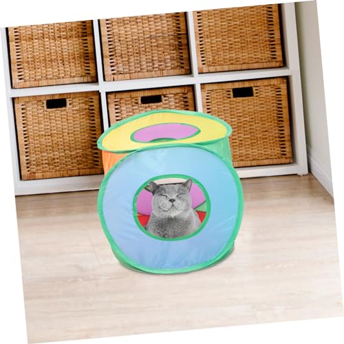 Foldable Cat Tent Outdoor PET Sun Shelter House Portable Non-Woven Fabric Popup Tent for Cats and Puppies for Indoor and Outdoor Use