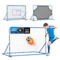 Soccer Baseball Volleyball Rebounder Net, Quick-Switch Angle Dual-Sided/Dual/Three Mode Goal Net Multi-Sport Pitchback Rebound for Control, Passing Practice, Easy Setup Bounce Back Training Gifts - size: 6FTx4FT