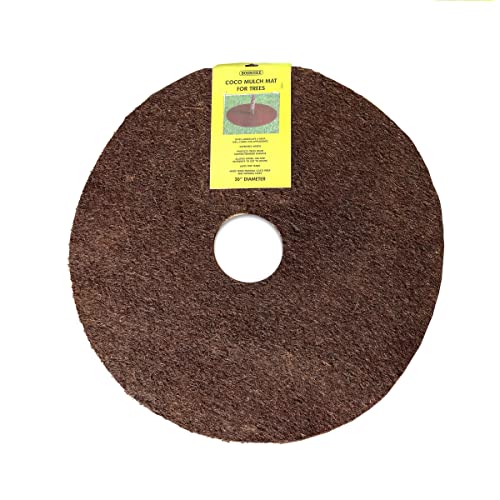Bosmere Tree Protection Weed Mats, 30", 3-Pack - color: Natural, size: 30"