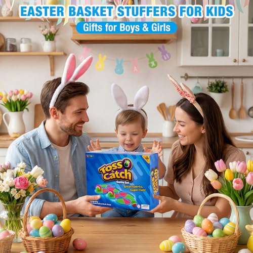Ayeboovi Kids Toys Toss and Catch Ball Game 6 Paddles 3 Balls Outdoor Beach Pool Yard Games Toys for 3-12 Years Old Boys Girls Family Games Birthday Gift Easter Basket Stuffers for Kids - style: 6 Paddles 3 Balls