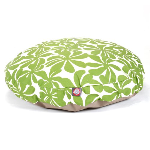 Sage Plantation Large Round Indoor Outdoor Pet Dog Bed With Removable Washable Cover By Majestic Pet Products - color: Sage, size: Large