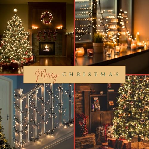 2-Pack Total 164FT 400LED Connectable Christmas Lights Outdoor, Christmas String Lights Waterproof with 8 Modes & Timer, Green Wire Twinkle Lights for Xmas Tree Decorations Outdoor Indoor, Warm White - color: Warm White