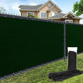 180GSM 5ft x 50ft Fence Privacy Screen Heavy Duty Fence Cover Garden Wall Backyard Dark Green - color: Dark Green, size: 5'x50'