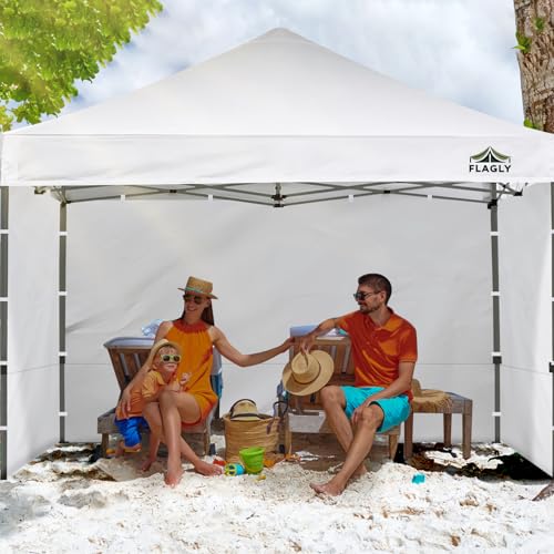 10x10 Pop Up Canopy Sidewall - 1 PC 300D Waterproof Attachable Tent Wall, Privacy Shade for Outdoor Events, Vendor Booths (Tent Not Included, Basic Style) - style: Basic Style