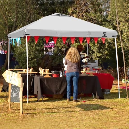 10x10 Pop Up Canopy Replacement Top Cover with Air Vent for Straight Leg Canopy Tent, Waterproof for Outdoor Garden Patio Camping Sun Shade (Grayish White) - color: Grayish White