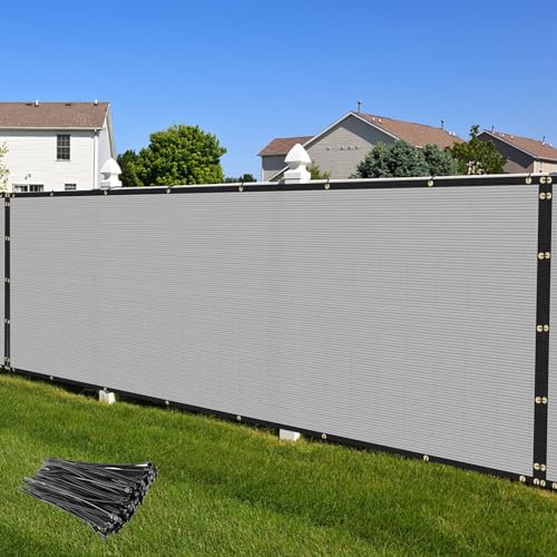 Privacy Fence Screen 6' x 1' Fencing Cover Heavy Duty Mesh Windscreen Cloth for Outdoor Garden Patio Backyard Chain Link Fence Gray - color: Gray, size: 6' x 1'