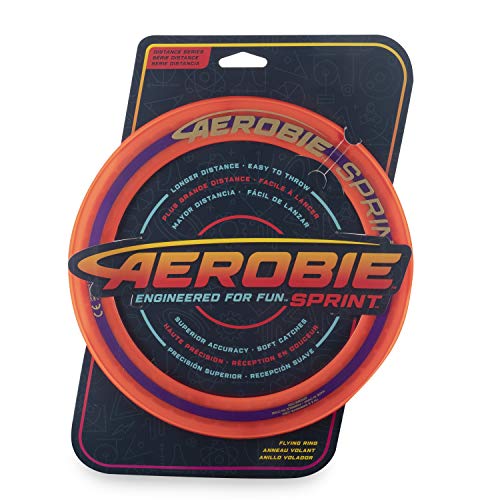 Aerobie 10 Inch Sprint Ring Outdoor Flying Disc - Colors May Vary, Assorted