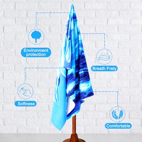 Genovega Oversized Terry Beach Towel 36 x 72 in Soft Extra Large Big Pool Swim Towels for Adults XL Clearance Big Travel Blanket Cruise Vacation Accessories Mandala Blue Essentials Lounge Chair Cover - color: Mandala Blue Terry