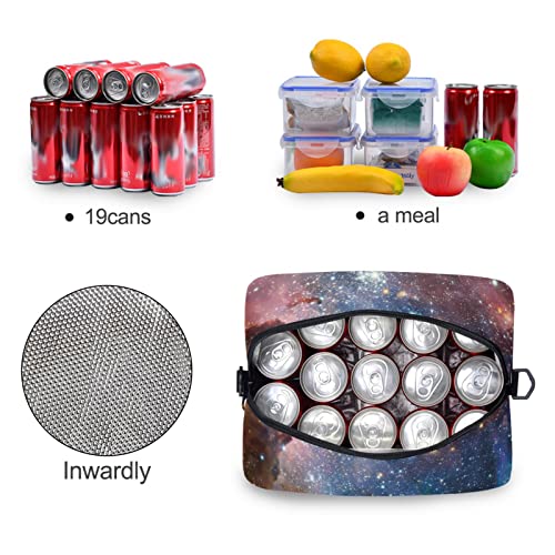 Galaxy Insulated Lunch Bag Reusable Lunch Tote Bag Cooler Bag for Women Men Adult Lunch Box with Adjustable Shoulder Strap Leakproof Lunch Bag for Work School Picnic Camping - color: Galaxy