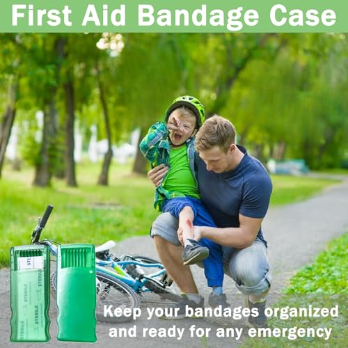 Travel First Aid Bandage Case - Band Holder Container for Wound Care Emergency Supplies, 10Pcs (Only Bandage Cases) - style: Only Bandage Cases