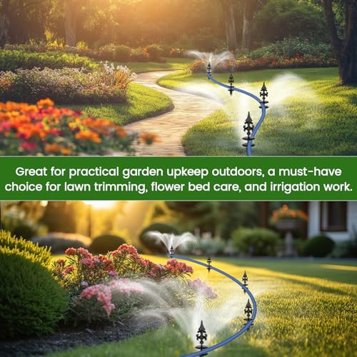 Zonon 6 Packs 12 Inch Garden Hose Guide Stake Heavy Duty Cast Iron Hose Guides Spike Decorative Garden Stakes Protector for Lawn Yard - Keeping Hoses Away from Flower Beds(Classic Style) - style: Classic Style