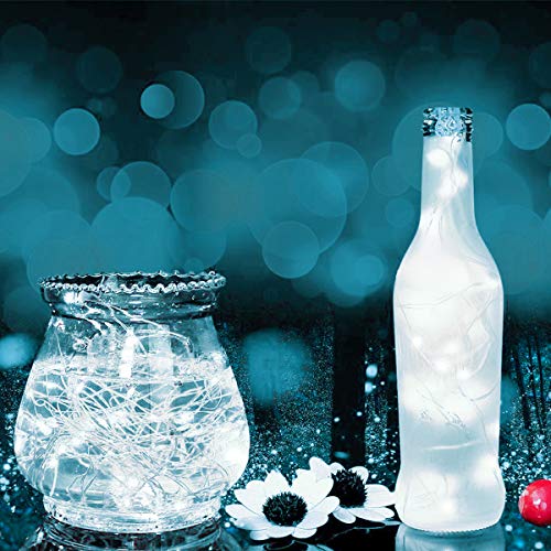Decute 300LED 99FT Fairy String Lights Christmas Lights Silver Wire with Remote, Firefly Starry Light for DIY Christmas Tree Costume Wedding Party Table Centerpiece Decor Cool White - color: Cool White, size: 300LED