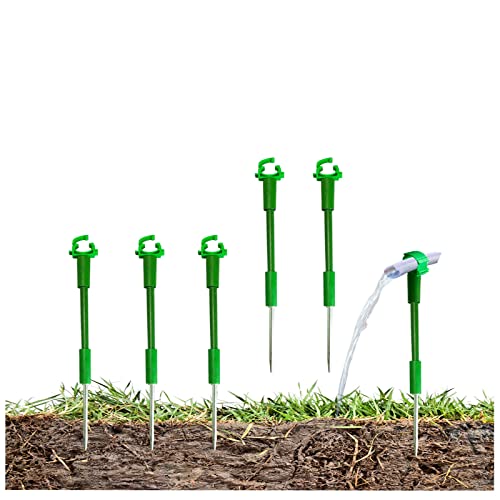 6PC 1'' Hose Guides for Garden Decorative，Water Hose Hoder to Keep Hose Off Grass，Outdoor Post Garden Hose Support Water Sprinkler Hose Stand Butler Gardening Supplies for Garden Lawn Yard (Set D) - style: Set D