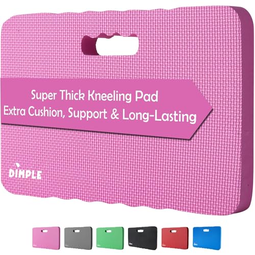 Dimple Kneeling Pad, High Density Thick Foam Comfort Kneeling Mats for Gardening, Yoga Exercise, Garden Cushions, Knee Pads - color: Pink, size: Single