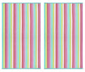 COTTON CRAFT Oversized Beach Towel - 2 Pack XL 39 x 68 inches Big & Huge Beach Blanket Towel - 100% Cotton Dobby Terry Velour Stripe - Super Soft Luxury - Pool Picnic Bath - Pink Multi - color: Cabana Stripe - Pink Multi, size: 2 Pack - 39x68