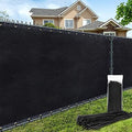 180GSM 6ft x 50ft Fence Privacy Screen Heavy Duty Fence Cover Garden Wall Backyard Black - color: Black, size: 6'x50'