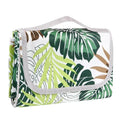 Hi Space Picnic Blankets Extra Large 80''x60'' Picnic Mat Waterproof Foldable Beach Picnic Blanket Washable Park Blanket Outdoor Blanket for Grass Lawn Camping (Tropical Leaves) - color: Tropical Leaves