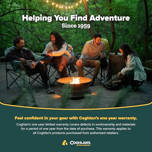 Coghlan's Portable Folding Camp Stove – Compact, Lightweight Steel Cooking Stove for Camping, Backpacking, Hiking, or Emergency Use – Uses Canned Heat or Fuel Tablets