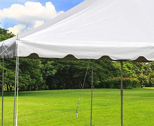 Party Tents Direct 15'x 15' Weekender Canopy Pole Tent with Sidewalls - Easy Up Canopy Tent with 50 Person Capacity - Outdoor Canopies for Parties, Weddings, and Events (White) - color: White, size: 15' x 15'