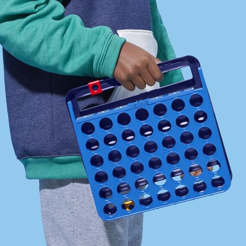 Official Hasbro Games Connect 4 Game (2025 Edition) | All-in-1 Storage, Carrying Case, Score Tracker | Ages 6+ | 2 Players | Family Games for Kids