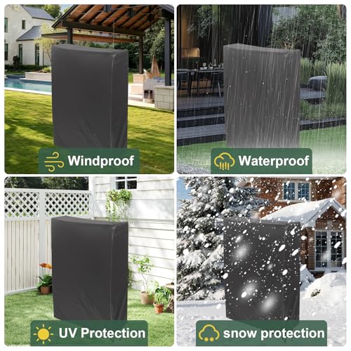 Zero Gravity Folding Chair Covers 2PCS, Dustproof Waterproof 420D Oxford Cloth Lawn Patio Furniture Covers All Weather Resistant, Anti Gravity Chair Covers for Folding Chairs, 28"W x 13"D x 43"H - color: Black, 2pcs