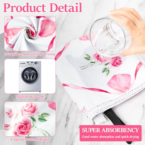 Pink Bow Oversized Beach Towel - Flower Double-sided Thin Microfiber Lightweight Pool Towel 71"x35" Quick Dry Towel Sand Free Blanket for Bath Sport Travel Beach Swimming Camping for Girl Women - color: Pink, White, style: Rose Bow