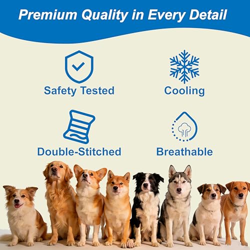 Pet Cooling Mat for Dogs Cats Summer Self Cooling Pad,Extra Large Dog Cooling Mat, Q-Max>0.4,Cooling Fabric Washable Breathable Blanket for Crate Kennel（M, Gray） - color: Gray, size: Medium
