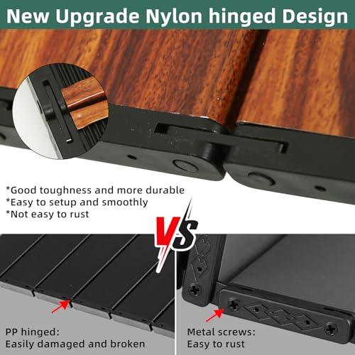 ROCK CLOUD Portable Camping Table Ultralight Aluminum Camp Table with Storage Bag Folding Beach Table for Camping Hiking Backpacking Outdoor Picnic - color: Blue, With Storage Bag, size: Small