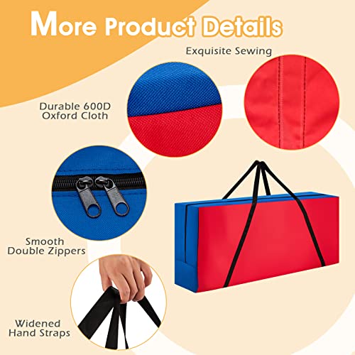 Costzon Giant 4-in-A-Row Game Carrying Bag (Game Not Included), Carry and Storage Bag for Jumbo 4-to-Score Giant Game Set, Easily Transport/Store, Life Size Yard Game Connect Game Storage Case