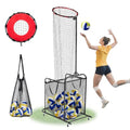 VEVOR Volleyball Training Net System,8 * 11/12 * 11ft/Pitching Practice/Spiking Practice/14 Net,Portable Net Station, Easy Setup Indoor Outdoor Target Net for Serving Spiking Setting - style: Spiking Practice