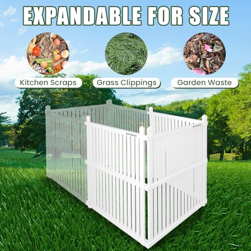 Air Conditioner Fence 3 Panels, 36" W x 45" H Outdoor Trash Can Fence, Easy Assembly Decorative Privacy Screen for AC Units & Pool Equipment - size: 36"W X 45"H-3 Panels Vertical