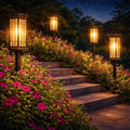 8 Pack Solar Lights Outdoor Waterproof, Bright Solar Pathway Lights with Auto On/Off, Weatherproof Garden Landscape Lighting for Yard Patio Walkway Lawn Decor - size: 8 Pack